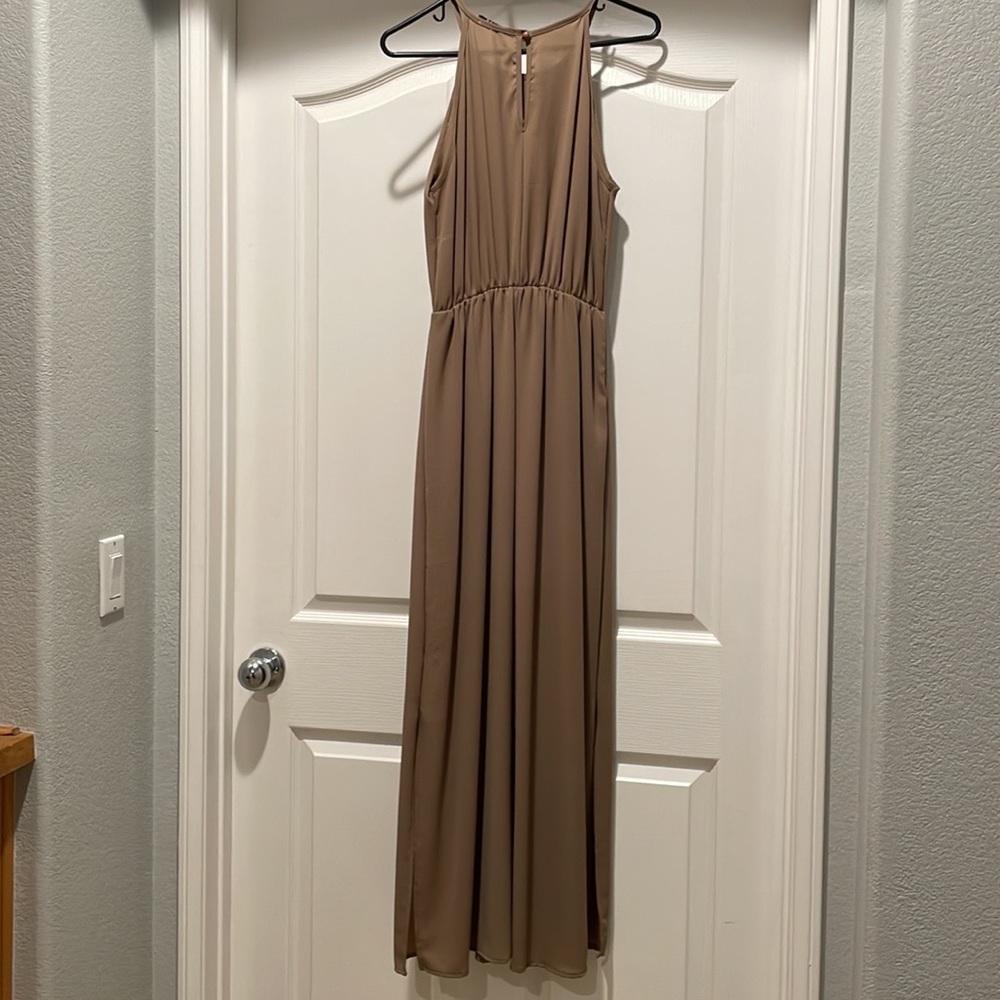 Brown Strap Maxi Dress - Picture 8 of 8